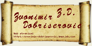 Zvonimir Dobrišerović vizit kartica